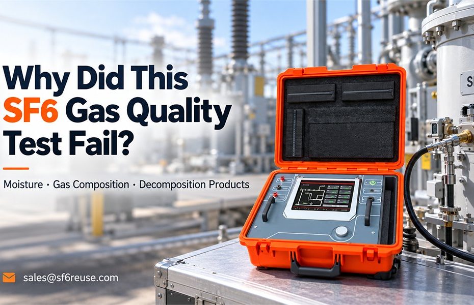 why did sf6 gas quality test fail